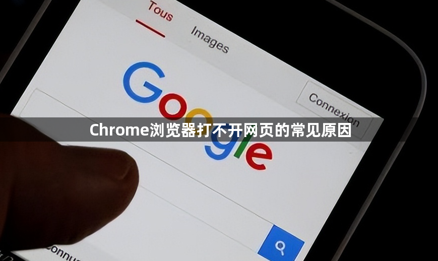 Chrome浏览器打不开网页的常见原因1