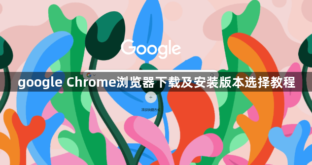 google Chrome浏览器下载及安装版本选择教程1