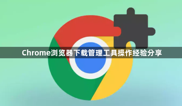 Chrome浏览器下载管理工具操作经验分享1
