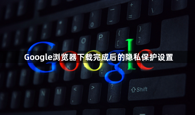 Google浏览器下载完成后的隐私保护设置1