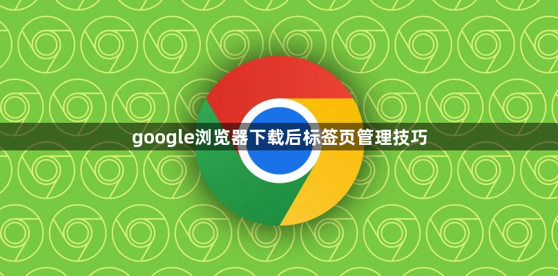 google浏览器下载后标签页管理技巧1