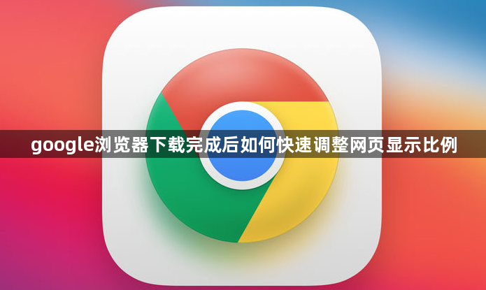 google浏览器下载完成后如何快速调整网页显示比例1