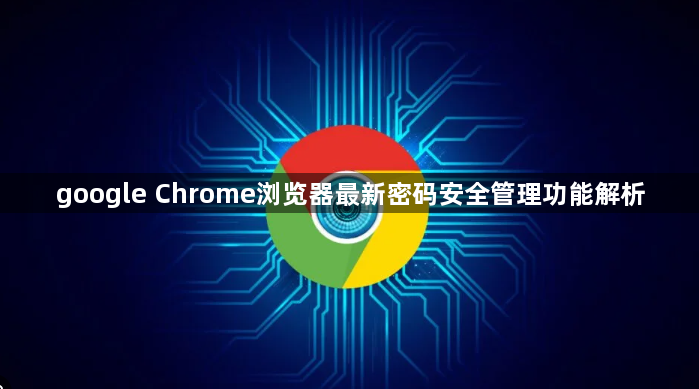 google Chrome浏览器最新密码安全管理功能解析1