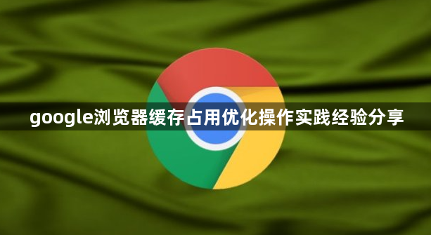 google浏览器缓存占用优化操作实践经验分享1