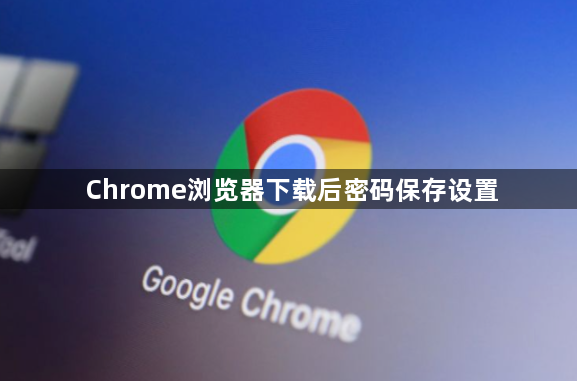 Chrome浏览器下载后密码保存设置1