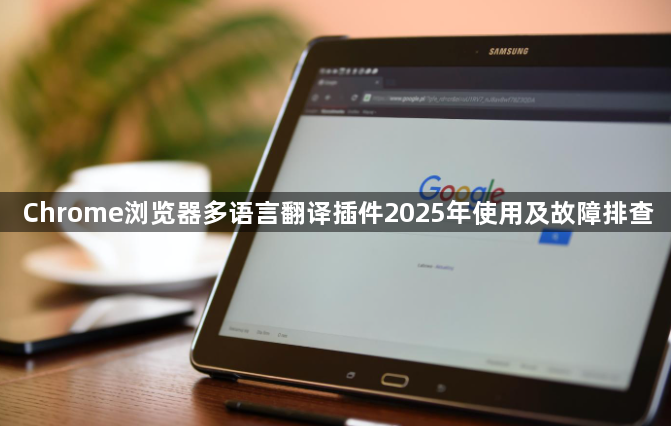 Chrome浏览器多语言翻译插件2025年使用及故障排查1