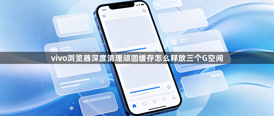 vivo浏览器深度清理顽固缓存怎么释放三个G空间1