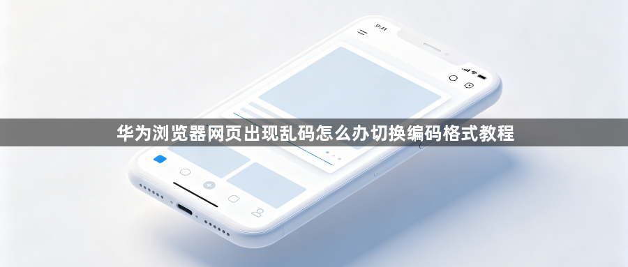 华为浏览器网页出现乱码怎么办切换编码格式教程1