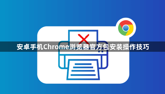 安卓手机Chrome浏览器官方包安装操作技巧1