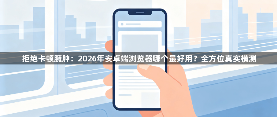 拒绝卡顿臃肿：2026年安卓端浏览器哪个最好用？全方位真实横测1