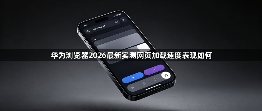 华为浏览器2026最新实测网页加载速度表现如何1
