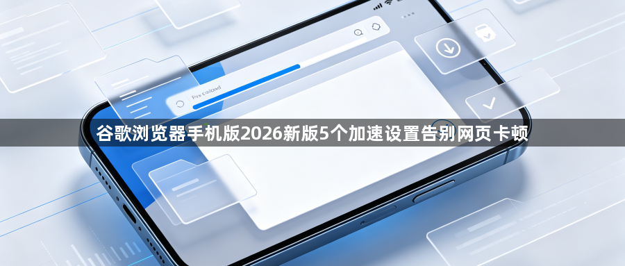 谷歌浏览器手机版2026新版5个加速设置告别网页卡顿1