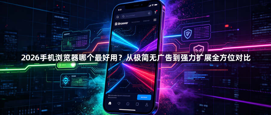 2026手机浏览器哪个最好用?从极简无广告到强力扩展全方位对比1