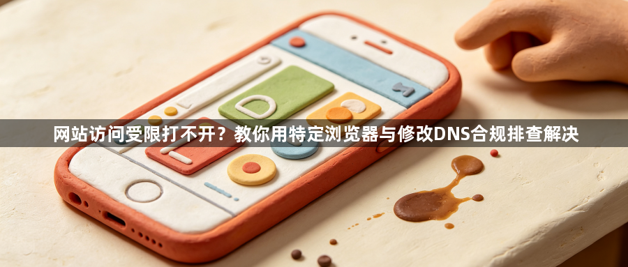 网站访问受限打不开?教你用特定浏览器与修改DNS合规排查解决1