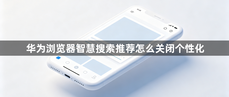 华为浏览器智慧搜索推荐怎么关闭个性化1