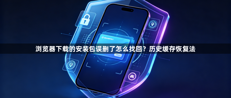 浏览器下载的安装包误删了怎么找回？历史缓存恢复法1
