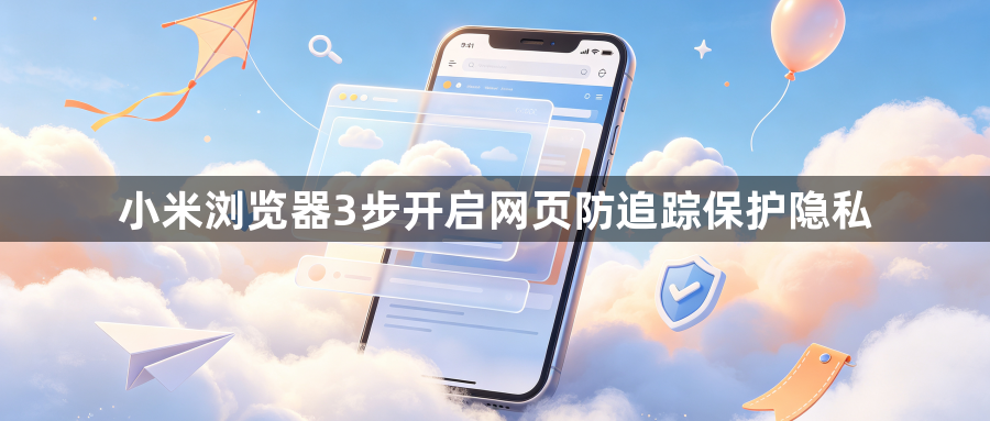 小米浏览器3步开启网页防追踪保护隐私1