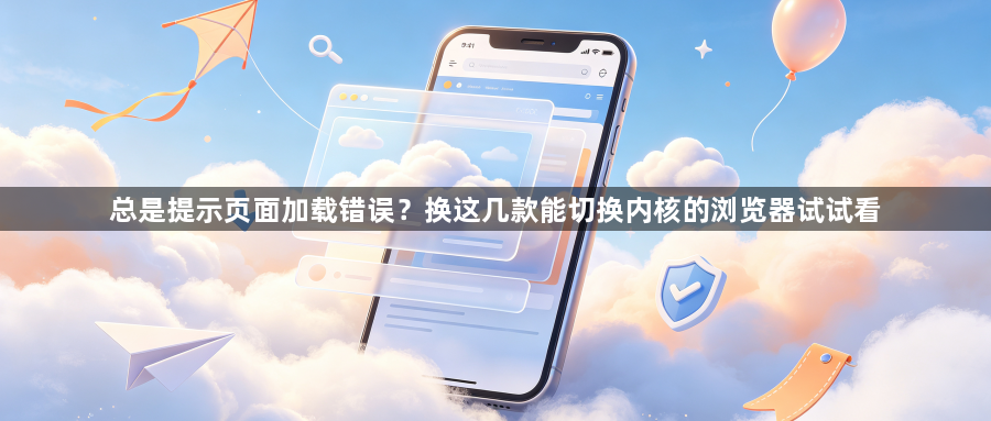 总是提示页面加载错误?换这几款能切换内核的浏览器试试看1