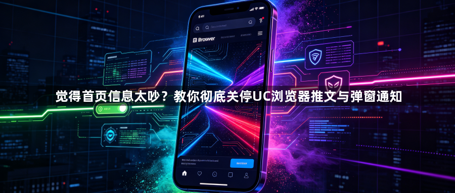 觉得首页信息太吵？教你彻底关停UC浏览器推文与弹窗通知1