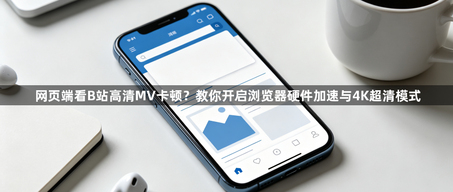 网页端看B站高清MV卡顿?教你开启浏览器硬件加速与4K超清模式1
