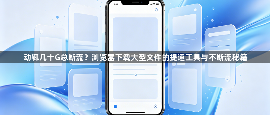 动辄几十G总断流?浏览器下载大型文件的提速工具与不断流秘籍1