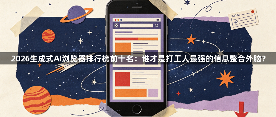2026生成式AI浏览器排行榜前十名：谁才是打工人最强的信息整合外脑？1
