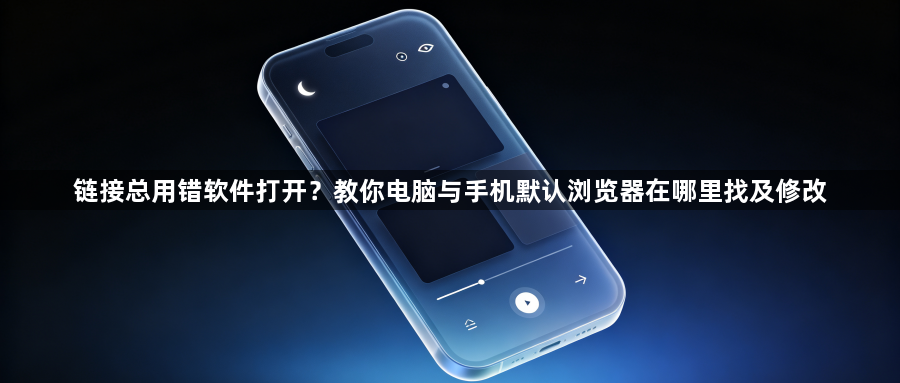 链接总用错软件打开？教你电脑与手机默认浏览器在哪里找及修改1