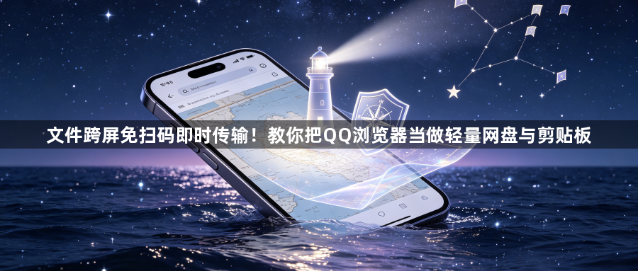 文件跨屏免扫码即时传输!教你把QQ浏览器当做轻量网盘与剪贴板1