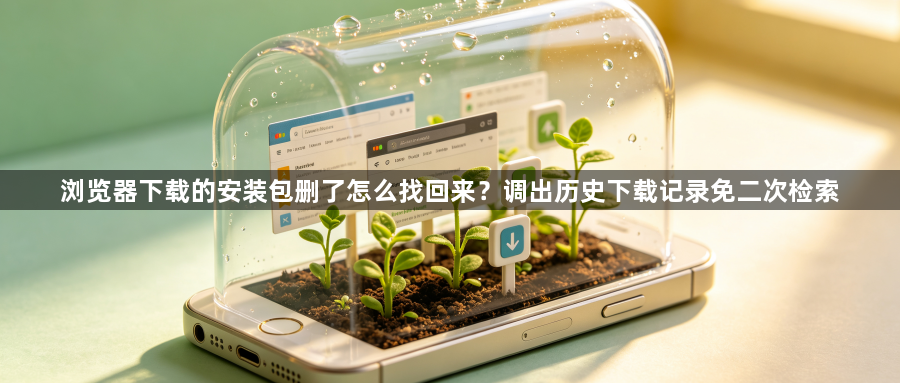 浏览器下载的安装包删了怎么找回来?调出历史下载记录免二次检索1
