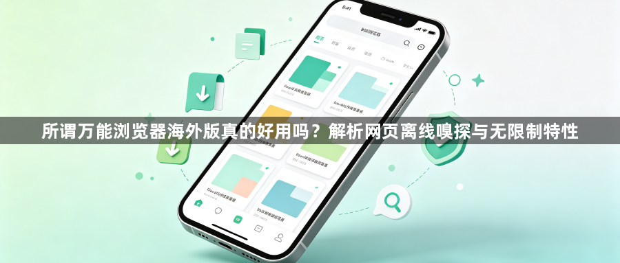 所谓万能浏览器海外版真的好用吗?解析网页离线嗅探与无限制特性1
