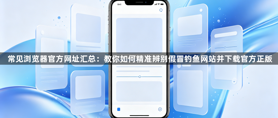 常见浏览器官方网址汇总:教你如何精准辨别假冒钓鱼网站并下载官方正版1