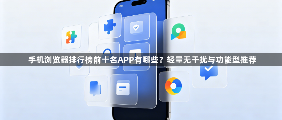 手机浏览器排行榜前十名APP有哪些？轻量无干扰与功能型推荐1
