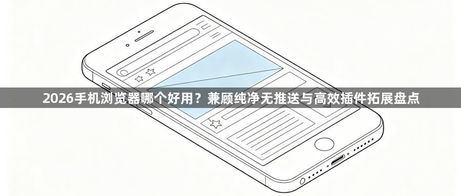 2026手机浏览器哪个好用？兼顾纯净无推送与高效插件拓展盘点1