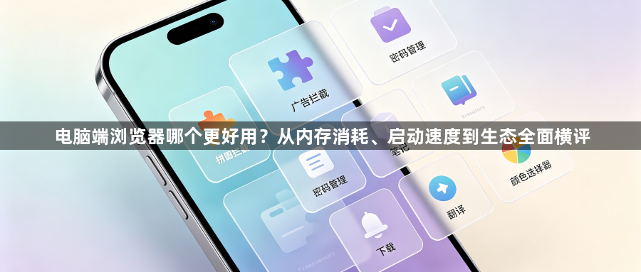 电脑端浏览器哪个更好用?从内存消耗、启动速度到生态全面横评1