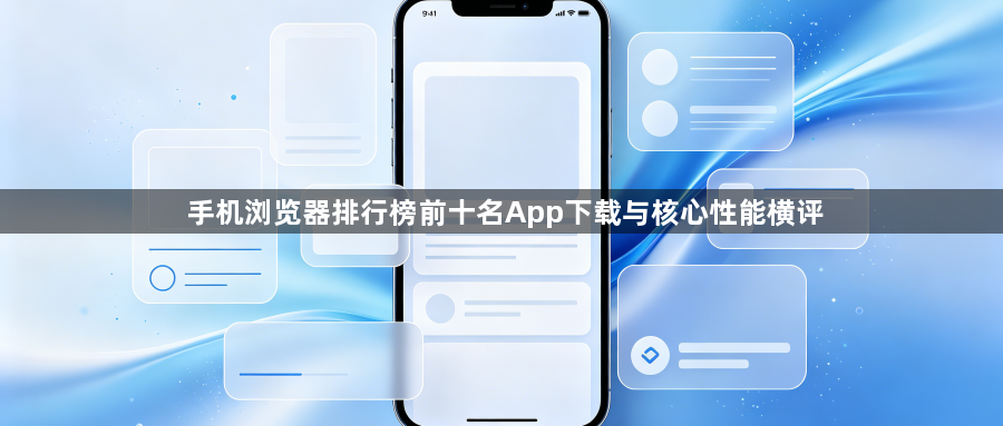 手机浏览器排行榜前十名App下载与核心性能横评1