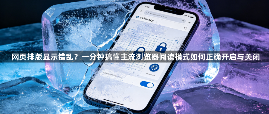 网页排版显示错乱？一分钟搞懂主流浏览器阅读模式如何正确开启与关闭1