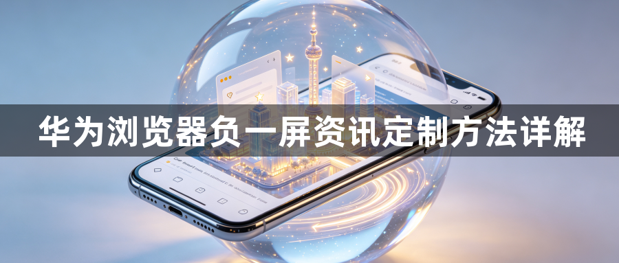 华为浏览器负一屏资讯定制方法详解1